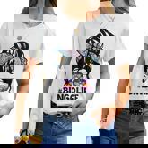 Bingo Life Messy Bun Bingo Lover Grandma Women T-shirt