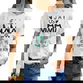 Just A Mama Who Loves Her Boy Mommy And Boy Matching Women T-shirt