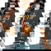 F-Caw-F Chicken Humor Quote Rooster Meme Women's Oversized Comfort T-Shirt