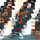 F-Caw-F What The Heli Chicken Humor F-Caw-F Rooster Women's Oversized Comfort T-Shirt