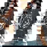 Kauai Hawaii Chicken Rooster Surf Wave Coffee Garden Island Women's Oversized Comfort T-Shirt