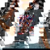 Melanin Afro 4Th Of July Party In The Usa Black Girl Us Flag Women's Oversized Comfort T-Shirt