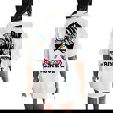 Bingo Life Messy Bun Bingo Lover Grandma Women's Oversized Comfort T-Shirt Back Print