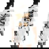 Lolli Life Bleached Leopard Messy Bun Mother's Day Women's Oversized Comfort T-Shirt Back Print