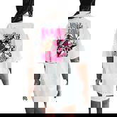 Pink Out Football Breast Cancer Awareness Cheer Mom Mama Women's Oversized Comfort T-Shirt Back Print