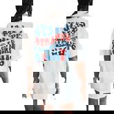 Stars Stripes & Basic Human Rights 4Th Of July Rights Women's Oversized Comfort T-Shirt Back Print