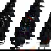 Black Cat Rainbow Light Prism Science Lover Physics Lgbt Women Oversized Hoodie Back Print