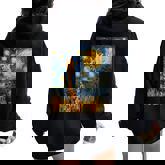 Cute Giraffe Africa Van Gogh Style Starry Night Women Oversized Hoodie Back Print