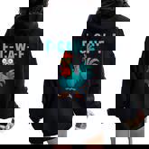 F-Caw-F Rooster Chicken Farm Animal Humor Bird Lovers Women Oversized Hoodie Back Print