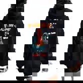 F-Caw-F What The Heli Chicken Humor F-Caw-F Rooster Women Oversized Hoodie Back Print