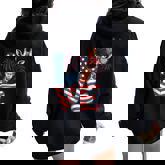 Giraffe Love 4Th Of July Usa Flag Giraffe Women Women Oversized Hoodie Back Print