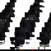 Heartbeat Cat For Silhouette Cute Cat Tie Dye Lover Women Oversized Hoodie Back Print