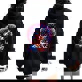 Melanin Afro African Happy 4Th Of July Black Girl Us Flag Women Oversized Hoodie Back Print