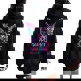 Support Squad Thyroid Cancer Awareness Butterfly Women Oversized Hoodie Back Print