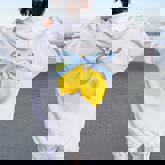 Lemon Graphic For Girls Fruit Coquette Bow Y2k Women Oversized Hoodie Back Print