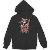 Skeleton Mariachi Guitar Pocket Cinco De Mayo Mexican Hoodie