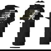 Bigfoot Deer Hunting Usa Flag Deer Hunting Buck Season T-Shirt