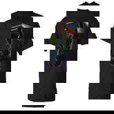 Black Cat Rainbow Light Prism Science Lover Physics Lgbt T-Shirt