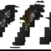 Camo Hip Hop Teddy Bear Cool Rapper Streetwear Graphic T-Shirt