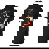 Fox Japanese Cherry Blossom Sakura Tree Kawaii Girls Women T-Shirt