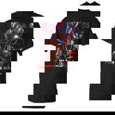 Melanin Afro 4Th Of July Party In The Usa Black Girl Us Flag T-Shirt