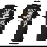Meowdy Cat Cowboy Western Graphic Cat Lady Cat Dad T-Shirt