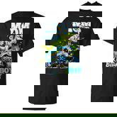 Mom Of The Birthday Boy Monster Truck Dinosaur Party T Rex T-Shirt