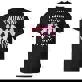 Pink Bow Twinning With My Bestie Twin Matching Twins Friends T-Shirt