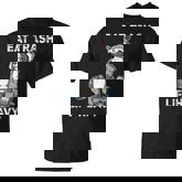 Raccoon Gym Weight Training Eat Trash Lift Heavy T-Shirt