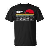 Sorry I Dgaf Hidden Message Retro Guitar T-Shirt
