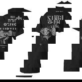 My Strength Christian Bible Gym Workout Weightlifting T-Shirt