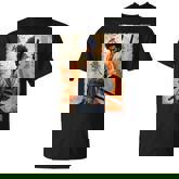 Vintage African Samurai Afro American Bushido Warrior Katana T-Shirt