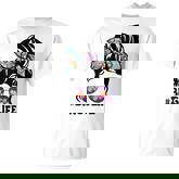 Bingo Life Messy Bun Bingo Lover Grandma T-Shirt