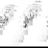 Paris France Eiffel Tower French Girl City Of Love Souvenir T-Shirt