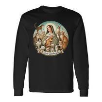 Saint Michael Long Sleeve T-Shirt - Thegiftio