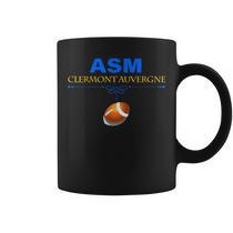 Mug ASM Clermont Auvergne - Tasse Café Rugby 325 Ml, Céramique Blanche Neuve