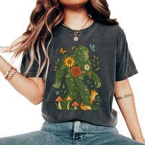 Just Breathe Women’s T-Shirt – Positive Floral Graphic Tee, Short Sleeve, Rosy Color, Soft Cotton Blend - View #5