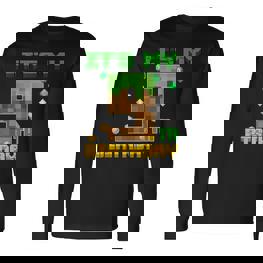 Birthday Boy It's My 9Th Birthday Gamer Pixel Number Langarmshirts - Seseable