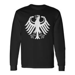 Germany Old German Coat Of Arms Eagle Langarmshirts - Seseable