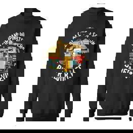 Beim Camping Gibtschon Bierorier Camper Wohnwagen Sweatshirt - Seseable