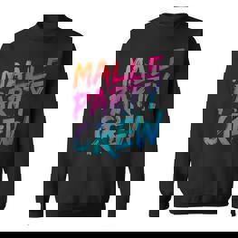 Malle Party Crew Groups Motif Mallorca Party Holiday Sweatshirt - Seseable