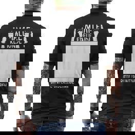 Malle Freunde Bitte Unterschreiben Mallorca Party Holiday T-Shirt mit Rückendruck - Seseable