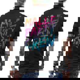 Malle Party Crew Groups Motif Mallorca Party Holiday T-Shirt mit Rückendruck - Seseable