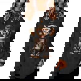 Monkey For Children And Fun Sweatshirt Frauen - Seseable