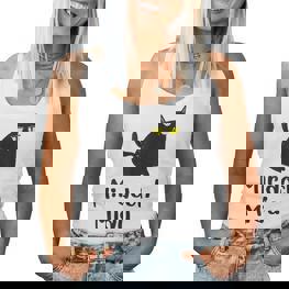 Cat Mir Doch Egal Miau Women's Cat Gray Tank Top Frauen - Seseable