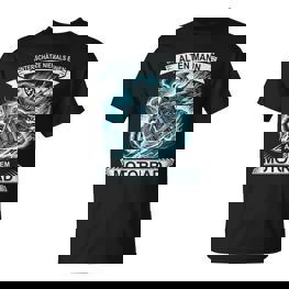 Biker Never Underestimate An Old Man On Motorcycle T-Shirt - Seseable