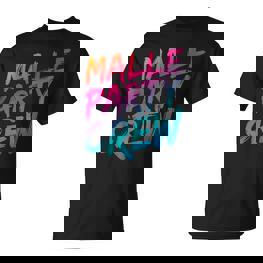 Malle Party Crew Groups Motif Mallorca Party Holiday T-Shirt - Seseable