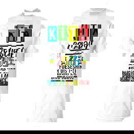 Kitaabsolvent Kitaabgänger Kindergarten Abschied Children's Kita Geschafft Kita Abgänger Kindergarten Child Graduation 2025 Gray T-Shirt - Seseable