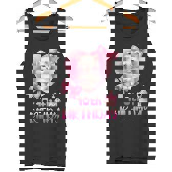 10歳の誕生日 ピンク かわいい 猫 タンクトップ - Kawaiitshirt