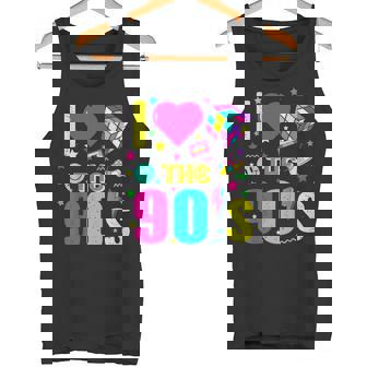 1990'S 90S Retro I Heart The Nineties Costume Party タンクトップ - Kawaiitshirt